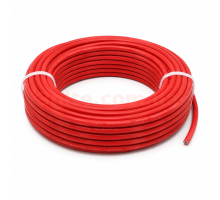 Кабель силиконовый 14 AWG 2.08 мм², 600V/1000V, -60°C до +200°C красный